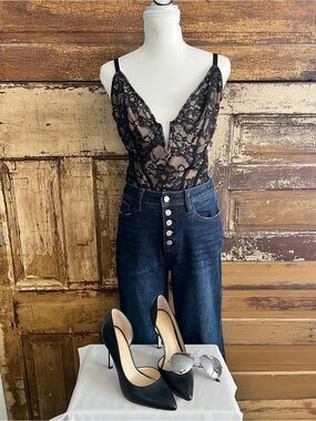 NWOT Size XL | Popilush Black Lace Sculpting Bodysuit | Shapewear Lingerie Teddy